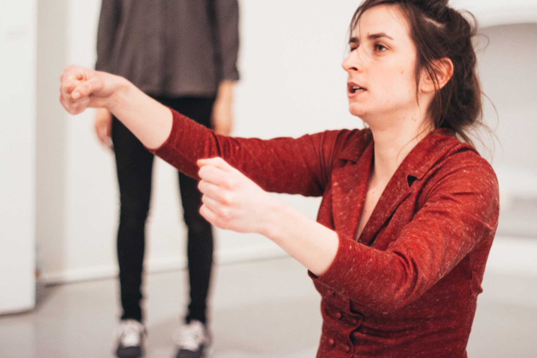 perfo Isabelle Vesseron et Tali Serruya avec Tatiana Baumgartner©Claudia Ihrek