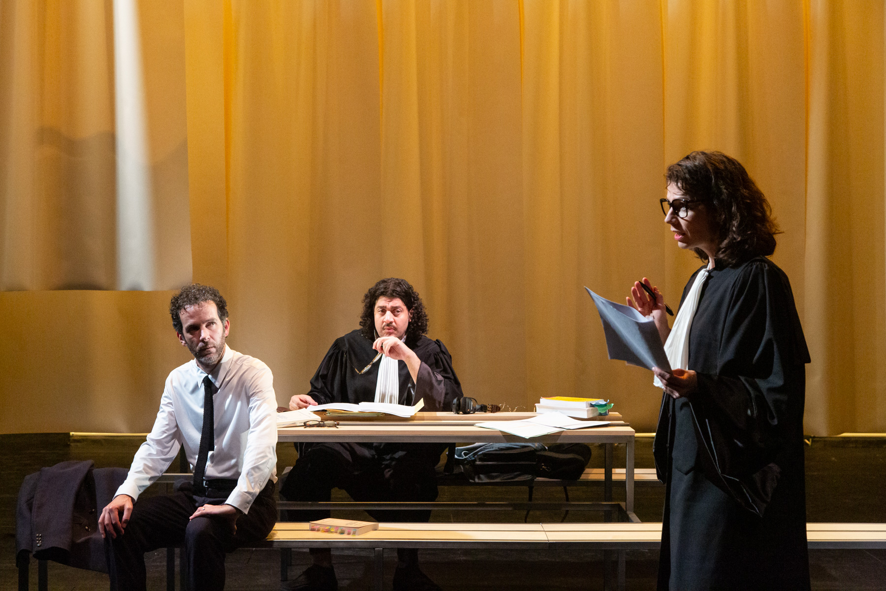 05 Mélanie Foulon, David Gobet et Alain Borek dans le spectacle _Toute intention de nuire_©Dorothée Thébert